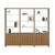 Linea 5802A Double Shelf Extension Shelves BDI 