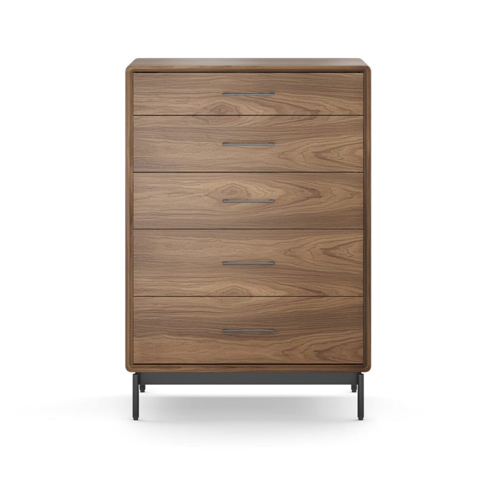 LINQ 9185 5-Drawer Chest storage BDI Natural Walnut 