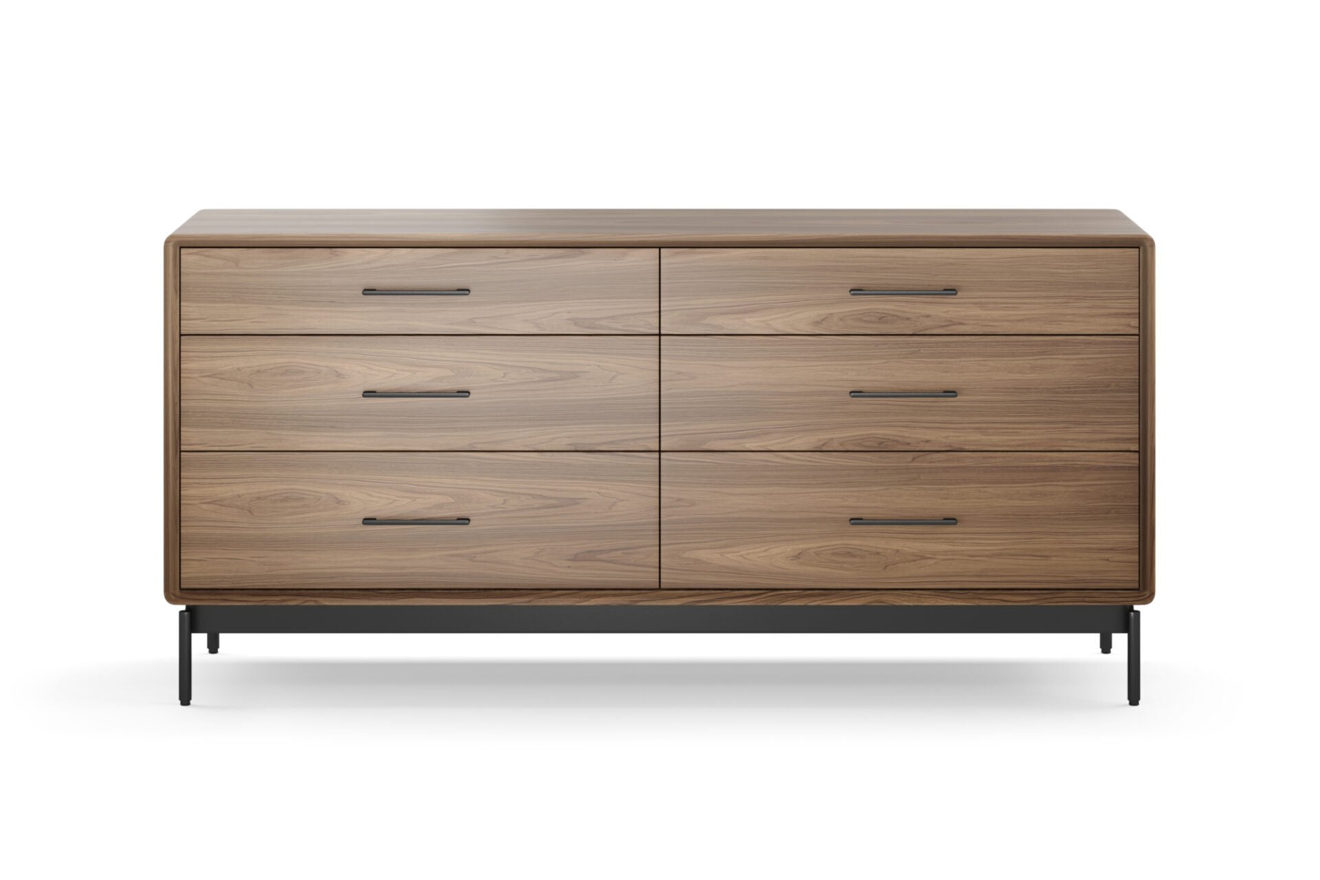 LINQ 9185 6-Drawer Dresser storage BDI Natural Walnut 