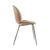 Beetle Dining Chair with Conic Base - Veneer Shell - Front Upholstered Chairs Gubi 