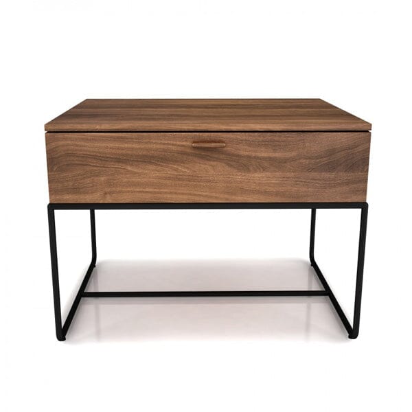 Huppe Linea Nightstand ***FLOOR SAMPLE*** nightstand huppe Walnut and black 