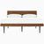 Nelson Thin Edge Bed - Wood Taper Legs Beds herman miller California King Size Veneer Headboard Walnut Frame & Legs Finish