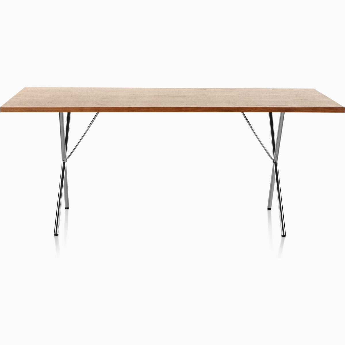 Nelson X-Leg Table with Veneer Top Dining Tables herman miller 