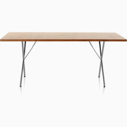 Nelson X-Leg Table with Veneer Top Dining Tables herman miller 