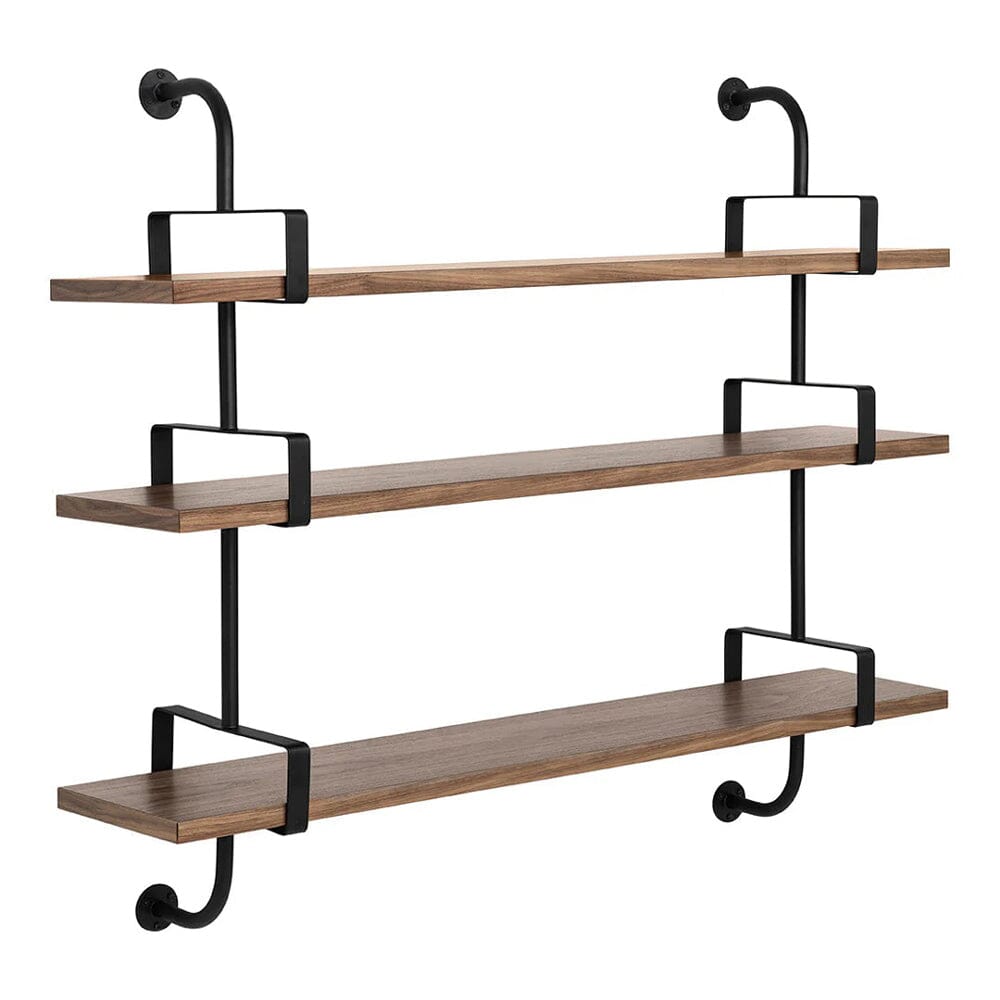 Demon Shelf storage Gubi American Walnut Medium 3 Shelves