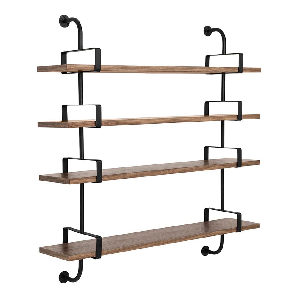 Demon Shelf storage Gubi American Walnut Medium 4 Shelves