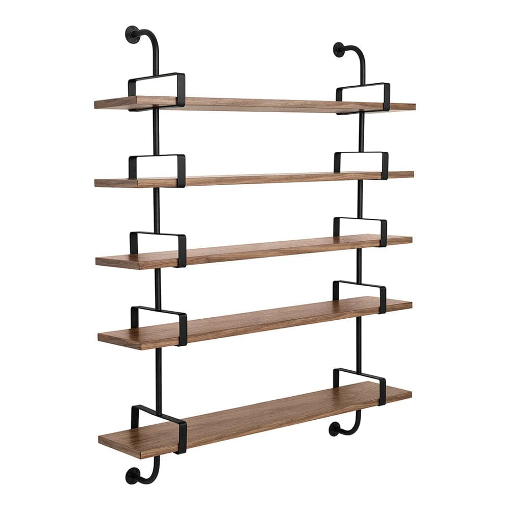 Demon Shelf storage Gubi American Walnut Medium 5 Shelves