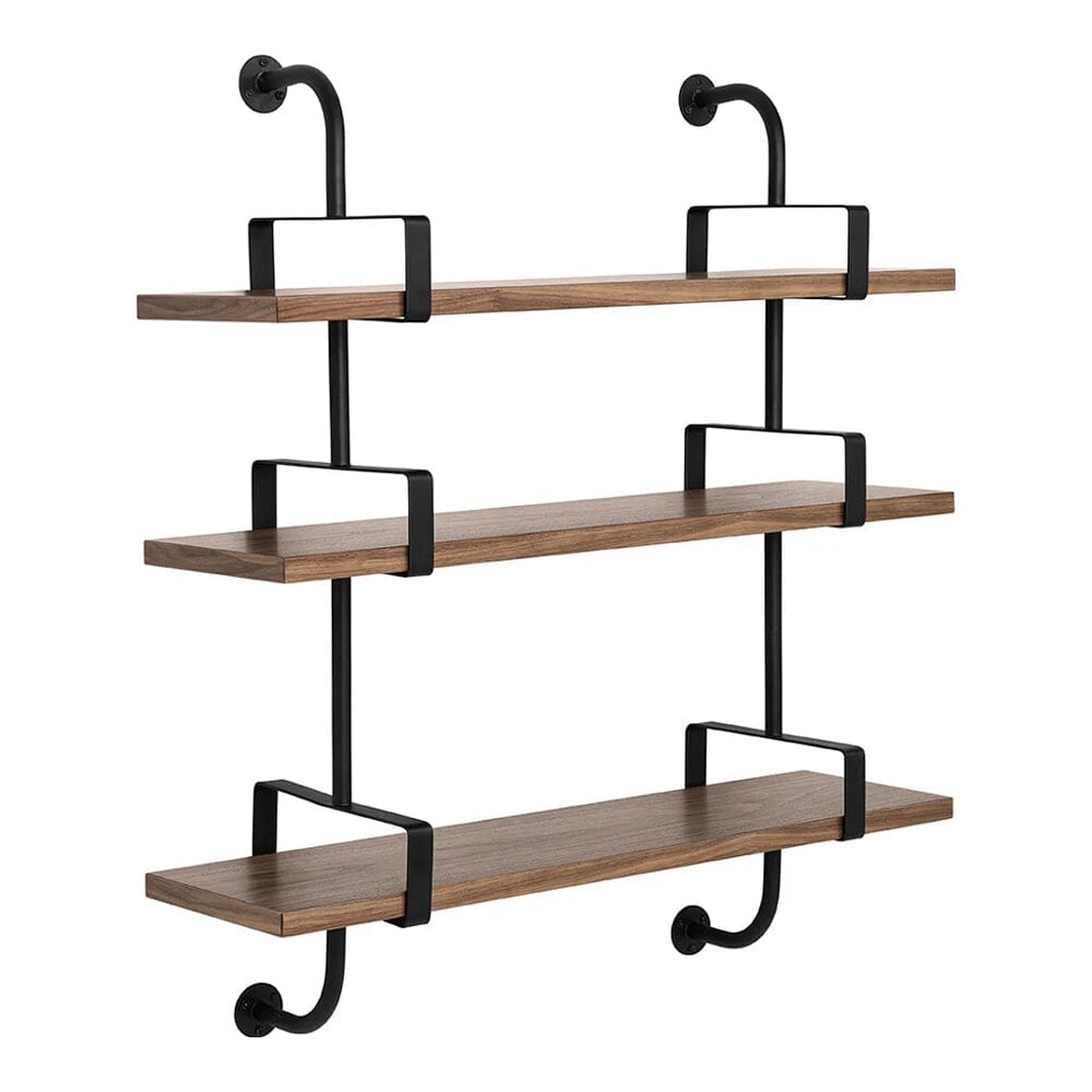 Demon Shelf storage Gubi American Walnut Small 3 Shelves