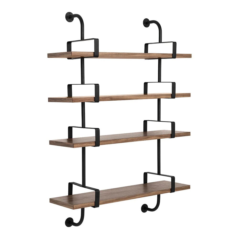 Demon Shelf storage Gubi American Walnut Small 4 Shelves