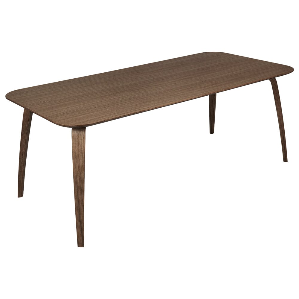 Gubi Dining Table - Rectangular Dining Tables Gubi Small American Walnut 