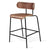 Bantam Counter Stool counter stool Gus Modern Walnut Black 