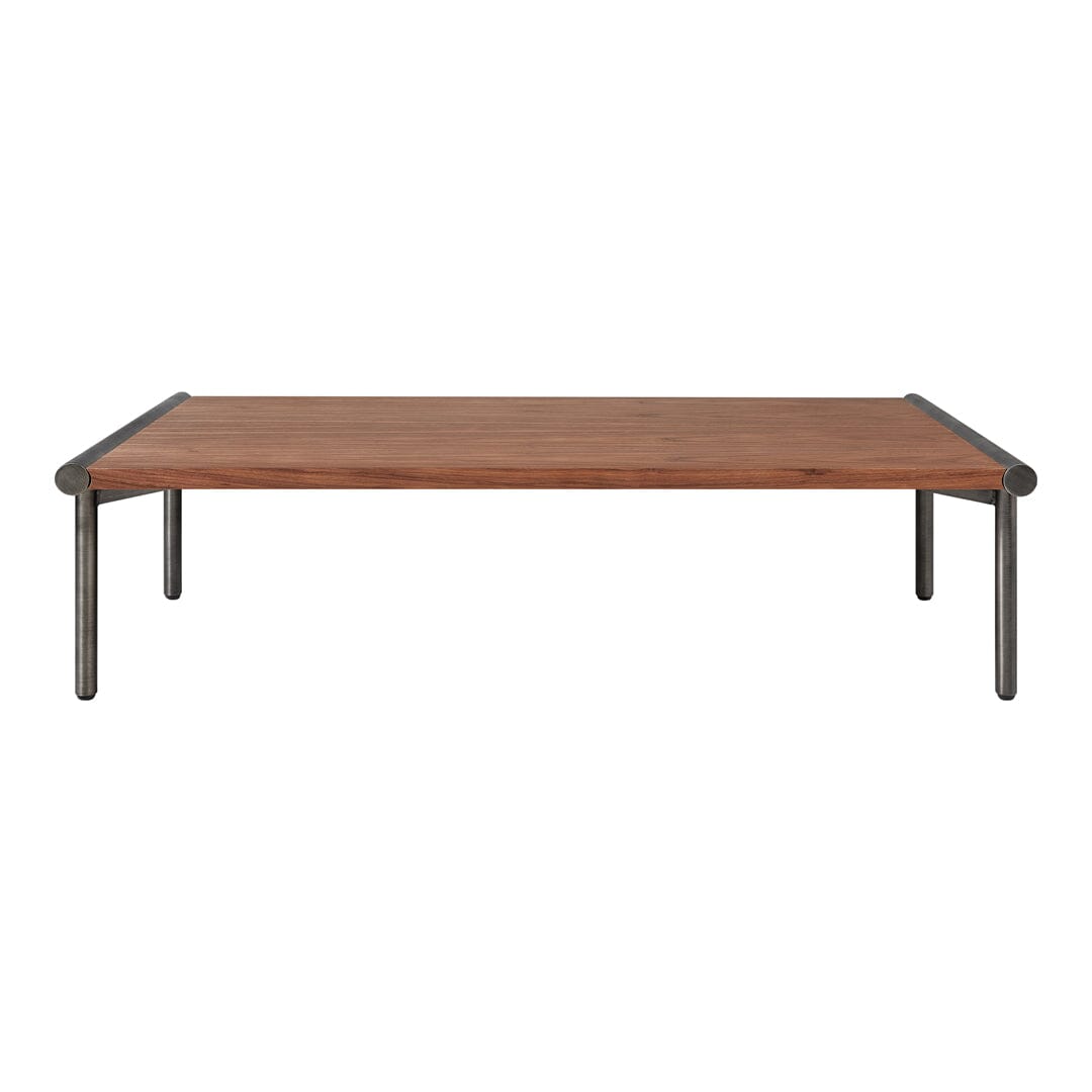 Manifold Rectangle Coffee Table Coffee table Gus Modern Walnut/Pewter 