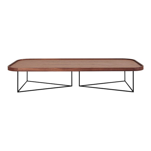Porter Rectangle Coffee Table Coffee table Gus Modern Walnut & Black 