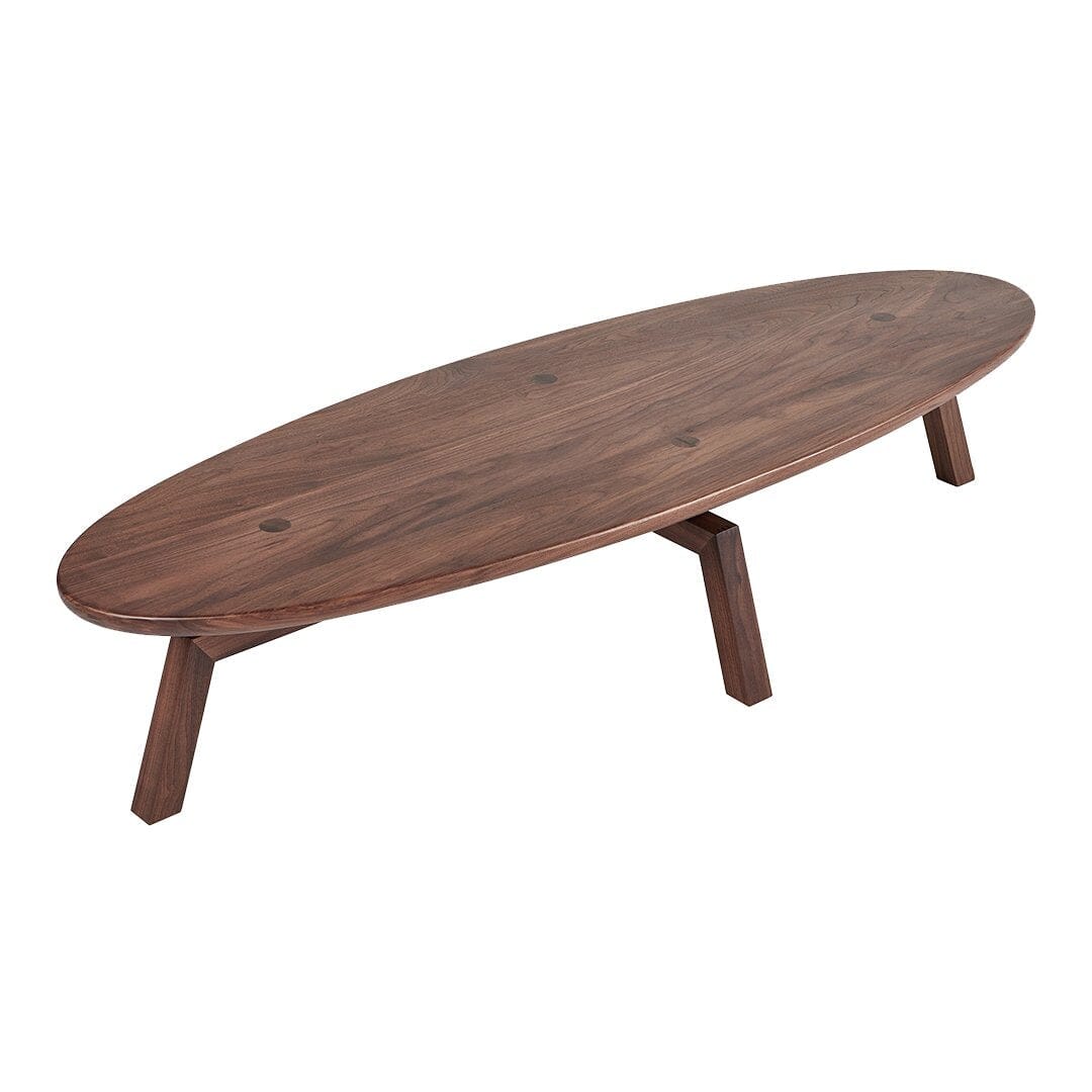 Solana Oval Coffee Table Coffee Tables Gus Modern Walnut 