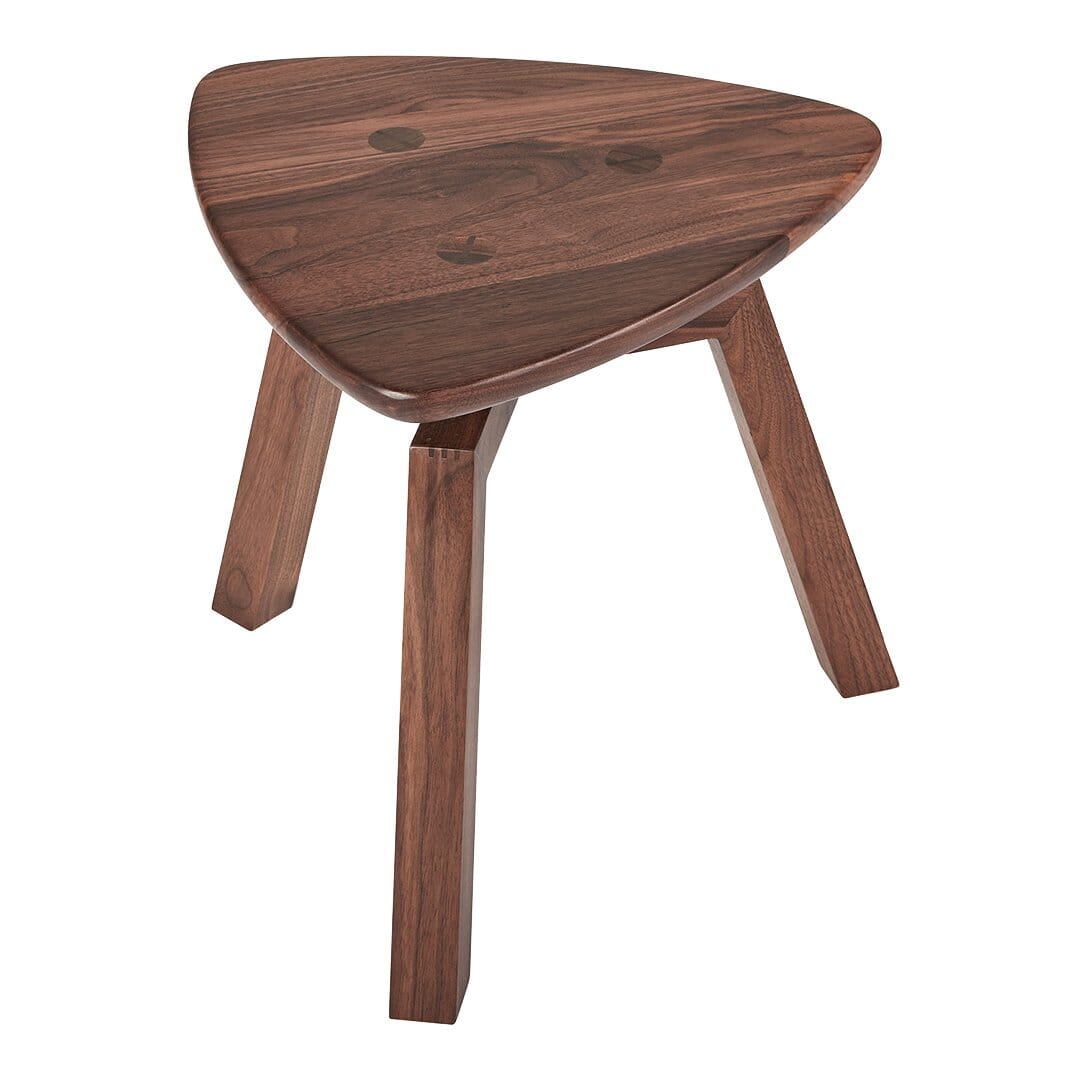 Solana Triangular End Table End table Gus Modern Walnut 