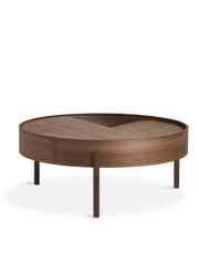 Arc Coffee Table Coffee table Woud Large White Pigmented Lacquered Oak 