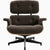 Eames Lounge Chair in Mohair Supreme lounge chair herman miller Standard Walnut + $800.00 Mohair Supreme Peat