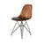 Eames Molded Wire Base Wood Side Chair with Seat Pad Side/Dining herman miller 