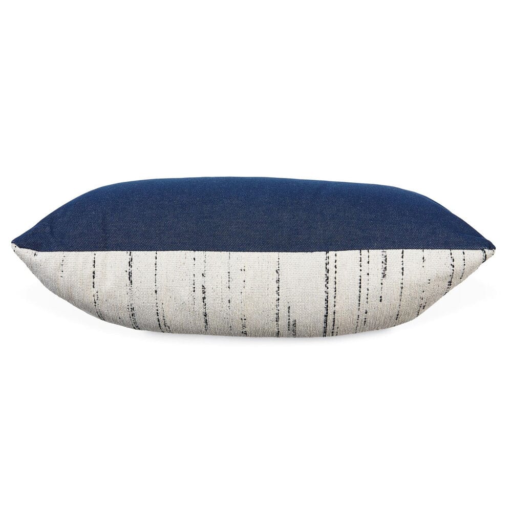 Duo Pillow Pillows Gus Modern Large Washed Denim Indigo/Luna Pearl 