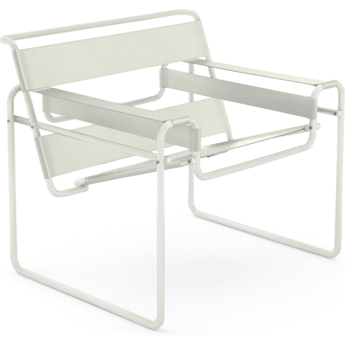 Wassily Chair lounge chair Knoll Belting Leather - Cream White 