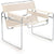 Wassily Chair lounge chair Knoll Canvas - Natural Polished Chrome 