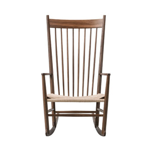 Wegner J16 Rocking Chair rocking chairs Fredericia Lacquere Walnut+ $320.0 Natural Paper Yarn 