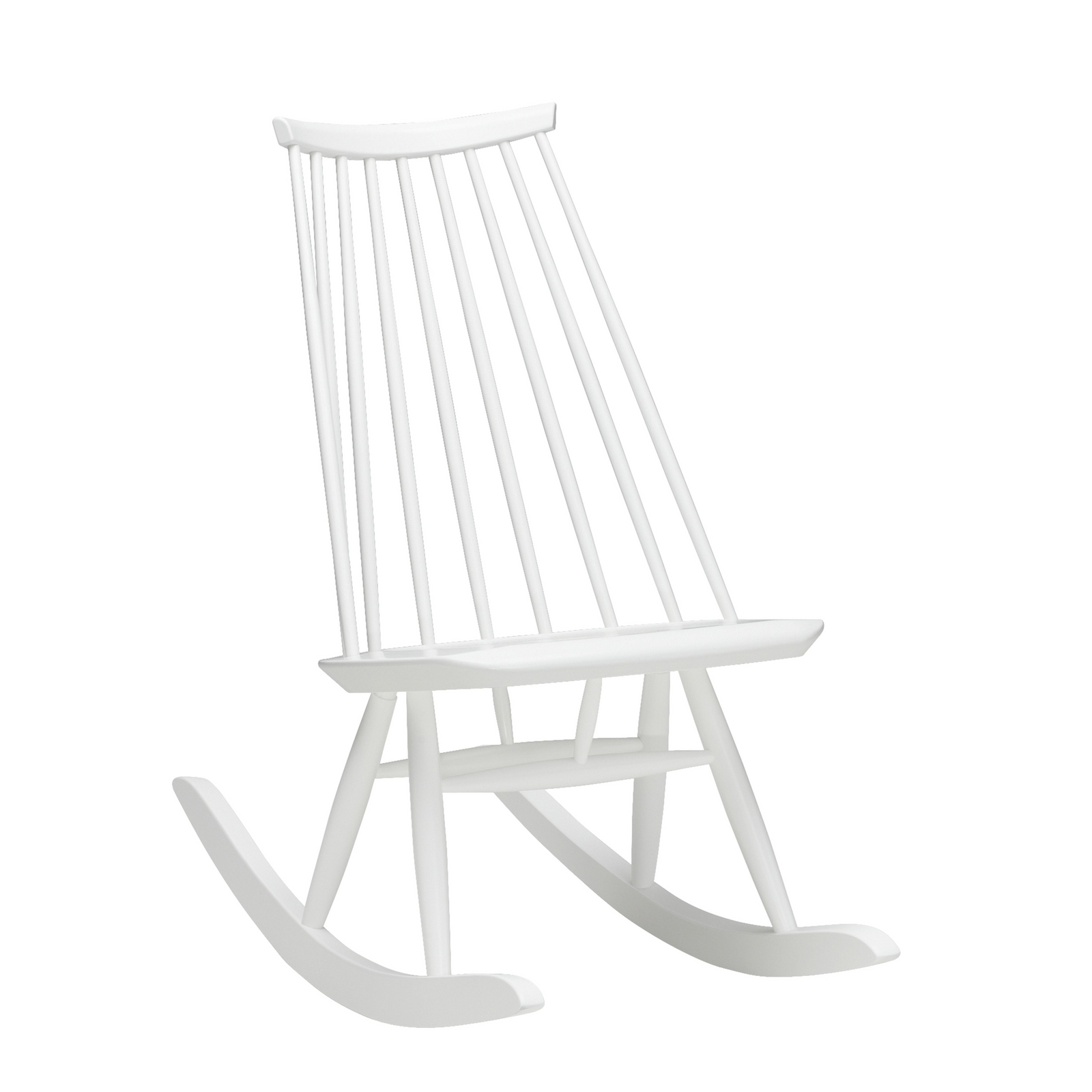 Mademoiselle Rocking Chair rocking chairs Artek White Lacquered 