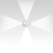 Effetto Round Outdoor Wall Light Wall Lights Artemide 4 Large Beams White 