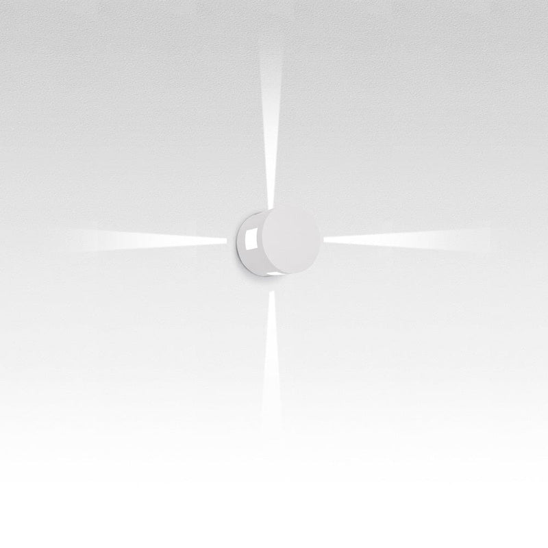 Effetto Round Outdoor Wall Light Wall Lights Artemide 4 Narrow Beams White 