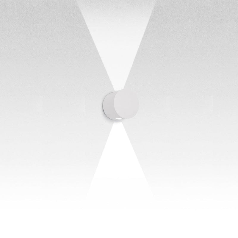 Effetto Round Outdoor Wall Light Wall Lights Artemide 2 Large Beams White 