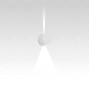 Effetto Round Outdoor Wall Light Wall Lights Artemide 1 Large Beam + 1 Narrow Beam White 