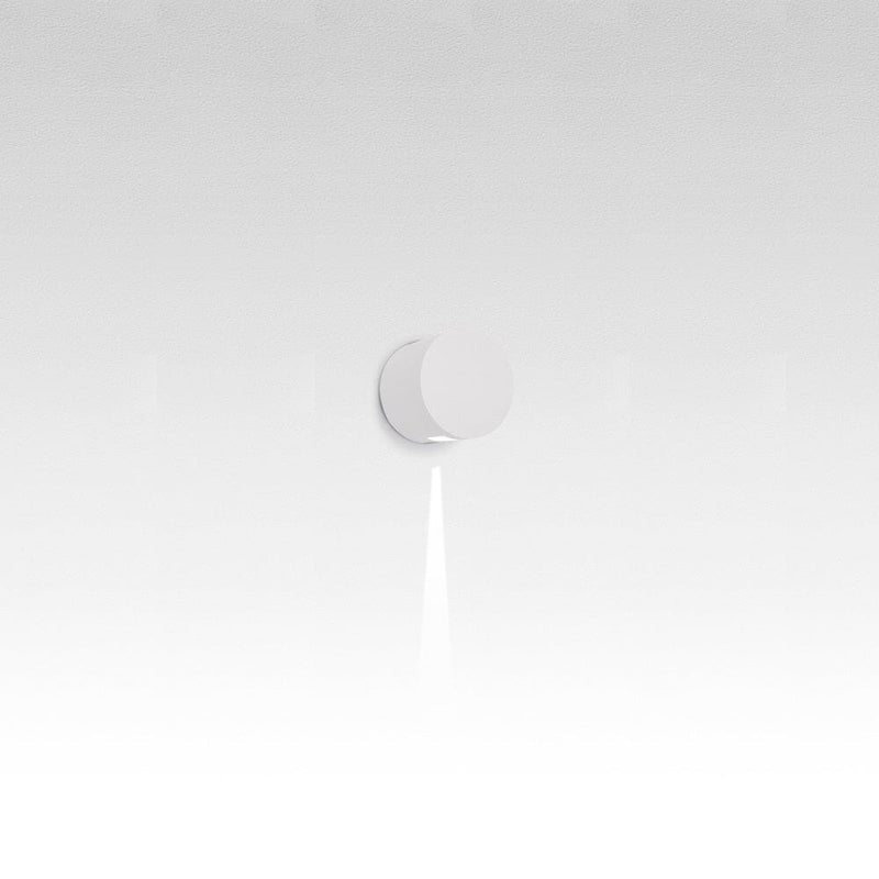 Effetto Round Outdoor Wall Light Wall Lights Artemide 1 Narrow Beam White 