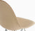 Eames Molded Wire Base Wood Side Chair with Seat Pad Side/Dining herman miller 