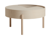 Arc Coffee Table Coffee table Woud Small White Pigmented Ash 