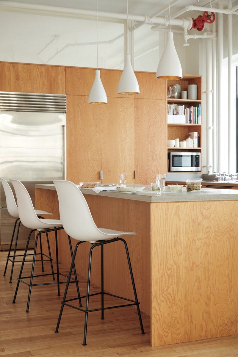 Eames Molded Plastic Counter Stool bar seating herman miller 