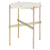 TS Side Table side table Gubi Neutral White Travertine Brass 