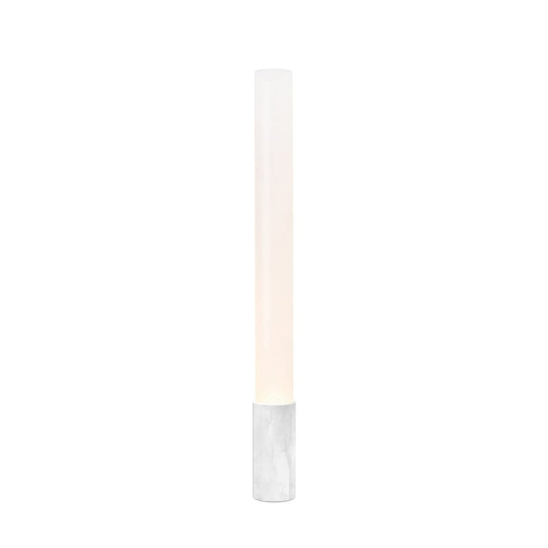 Elise Marble Floor Lamp Floor Lamps Pablo 48" Frosted white shade / Carrera White Marble base 