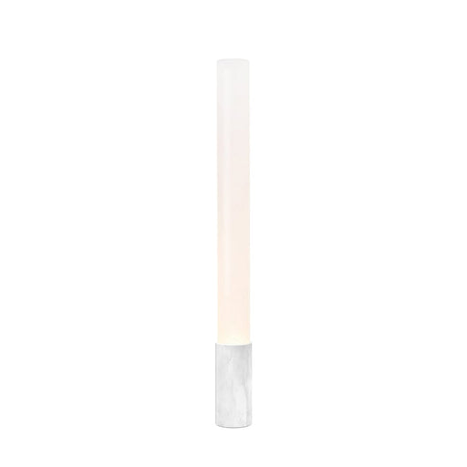 Elise Marble Floor Lamp Floor Lamps Pablo 48" Frosted white shade / Carrera White Marble base 