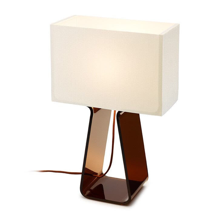 Tube Top Table Lamp Table Lamps Pablo 14" - White Shade / Charcoal Body 