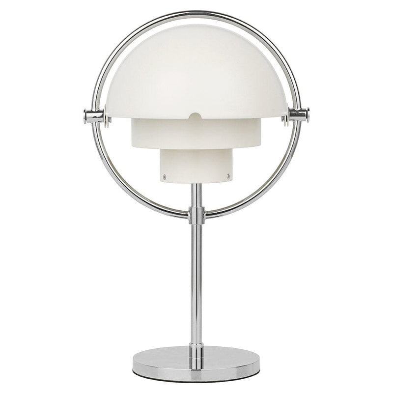 Multi-Lite Portable Table Lamp Table Lamps Gubi Chrome Base / White Semi Matt 
