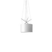 Ray Suspension Lamp hanging lamps Flos Glossy White Painted Metal - Halogen 