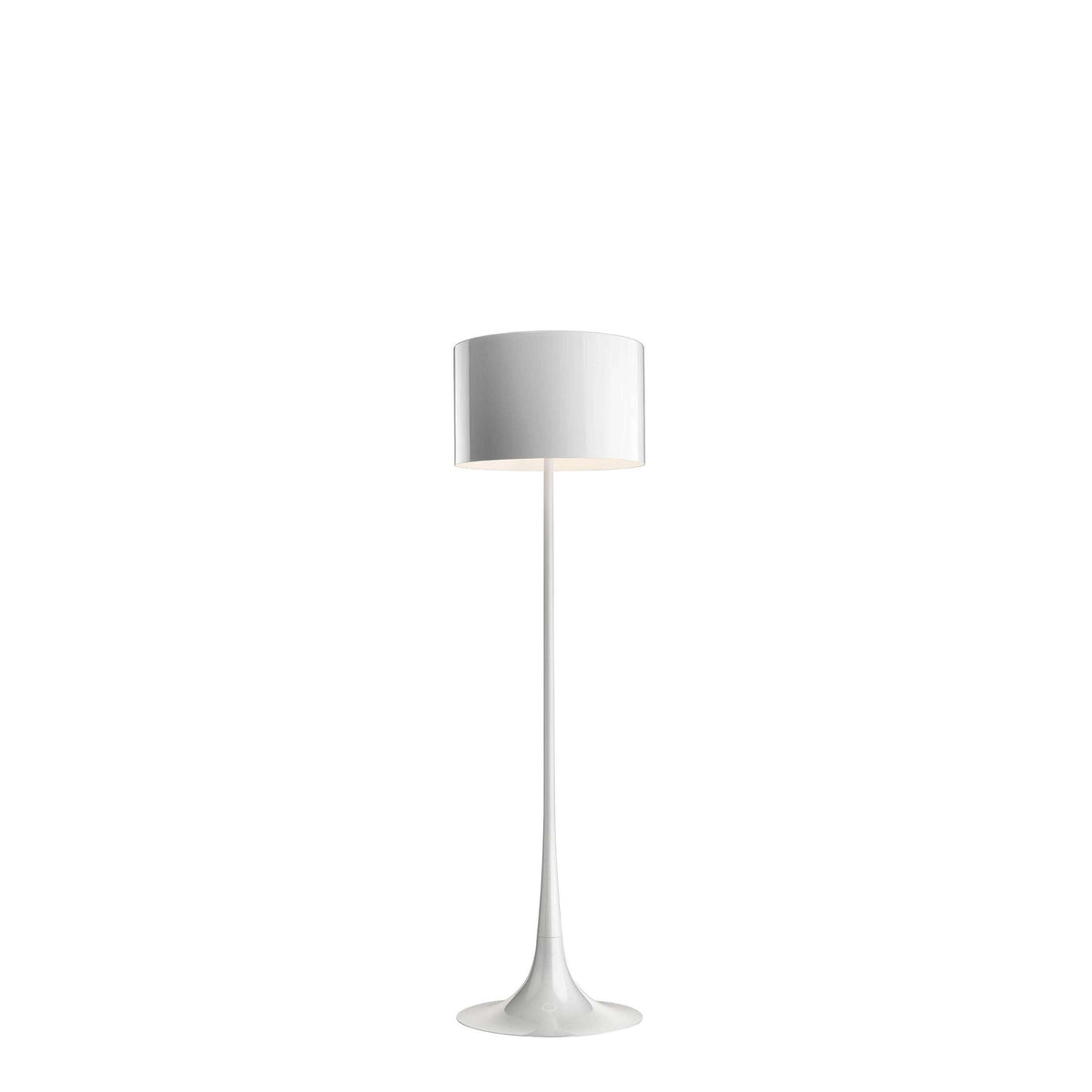 Spun Floor Lamp Floor Lamps Flos Shiny White 