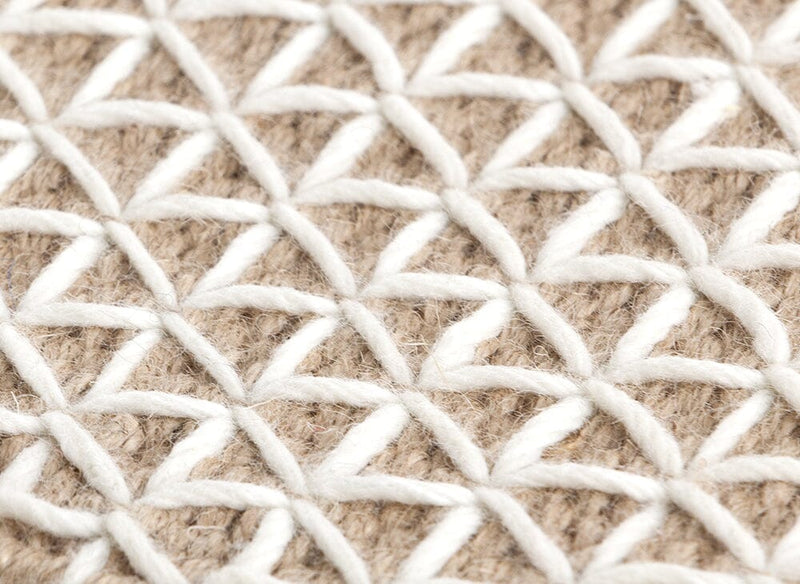 Raw Small Pouf Ottoman Gan 