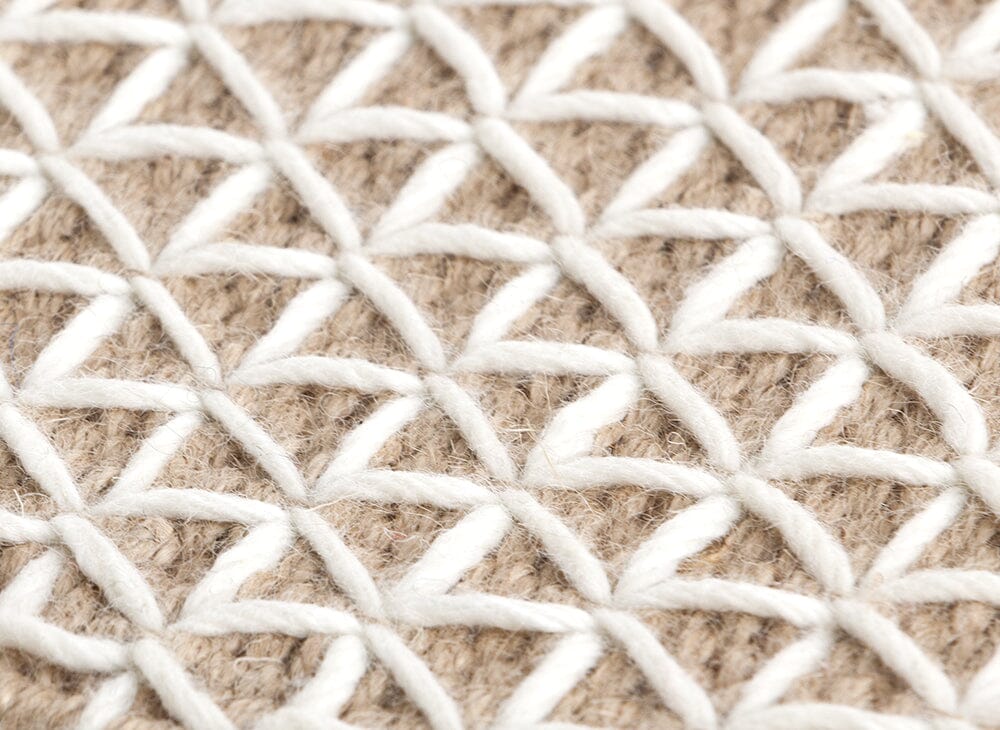 Raw Small Pouf Ottoman Gan 