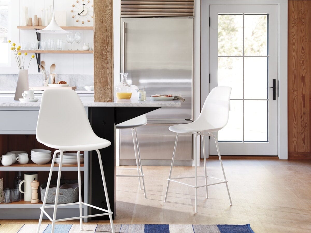 Eames Molded Plastic Counter Stool bar seating herman miller 