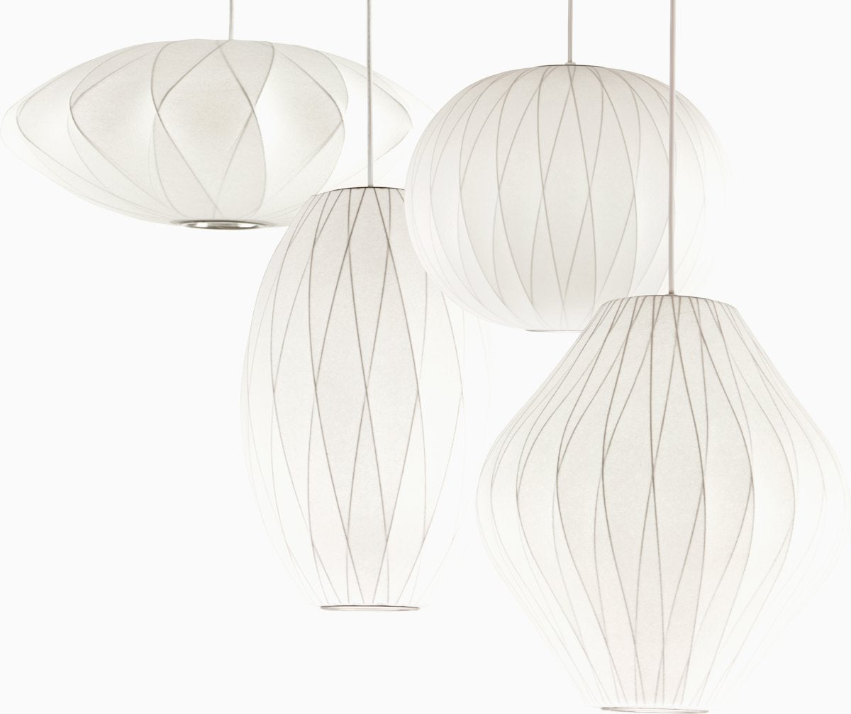 Nelson Pear Crisscross Bubble Pendant hanging lamps herman miller 