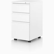 Tu W-Pull Mobile Pedestal storage herman miller Box/Box/File Configuration White Surface Finish Full-Extension Ball-Bearing