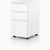 Tu W-Pull Mobile Pedestal storage herman miller Box/Box/File Configuration White Surface Finish Full-Extension Ball-Bearing