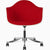 Eames Molded Upholstered Armchair with Task Base task chair herman miller 