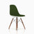 Eames Molded Plastic Upholstered Side Chair with Wood Dowel Base Side/Dining herman miller 